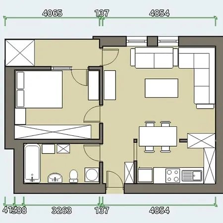 Apartman Tropicana - Spacious On Great Location